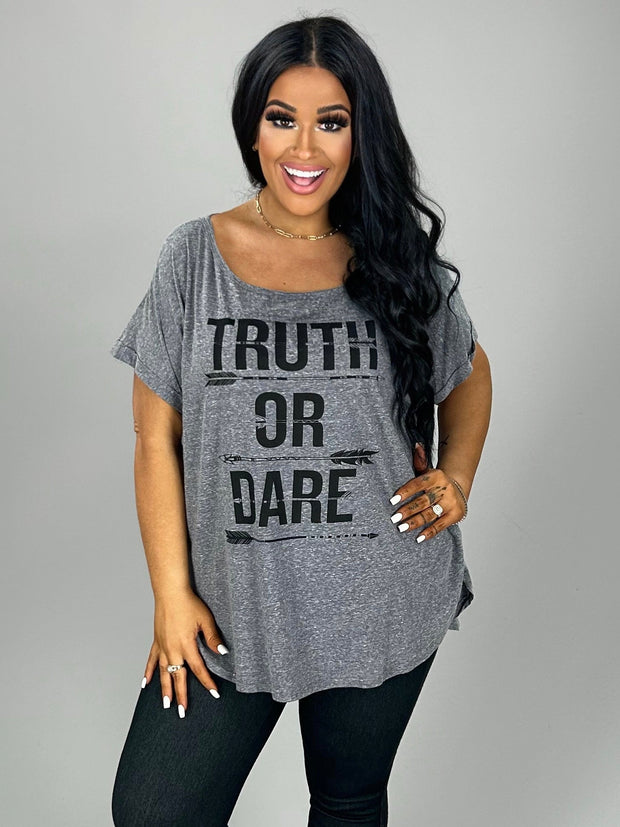 SALE!!  GT-H Gray "Truth Or Dare" Graphic Tee