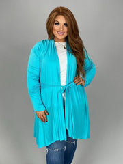 SALE!! OT-D {Flare For Life} Turquoise Cardigan With Waist Tie