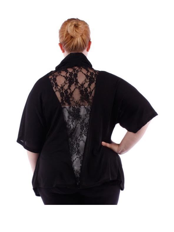 SALE!! OT-P Black with Lace Back Detail