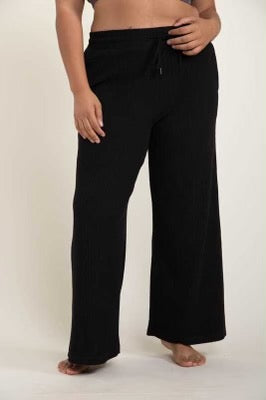 SALE!!  LEG-H {Coffee Break}  Black Knit Lounge Pants PLUS SIZE 1X 2X 3X