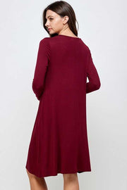 SALE! 24 CP-T {Wish You Would} Burgundy Leopard Detail Dress PLUS SIZE XL 2X 3X